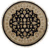 Jaipur Black Round Hand Knotted 42 X 42  Area Rug 905-112284 Thumb 0