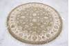Jaipur Green Round Hand Knotted 51 X 53 Area Rug 905-112287 Thumb 1