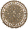 Jaipur Green Round Hand Knotted 51 X 53 Area Rug 905-112287 Thumb 0
