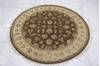 Jaipur Brown Round Hand Knotted 50 X 51  Area Rug 905-112288 Thumb 2