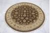 Jaipur Brown Round Hand Knotted 50 X 51 Area Rug 905-112288 Thumb 2