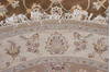 Jaipur Brown Round Hand Knotted 50 X 51 Area Rug 905-112288 Thumb 3