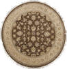 Jaipur Brown Round Hand Knotted 50 X 51  Area Rug 905-112288 Thumb 0