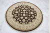 Jaipur Brown Round Hand Knotted 51 X 52  Area Rug 905-112294 Thumb 1