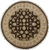 Jaipur Brown Round Hand Knotted 51 X 52  Area Rug 905-112294 Thumb 0