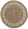 Jaipur Brown Round Hand Knotted 51 X 51  Area Rug 905-112295 Thumb 0