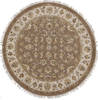 Jaipur Brown Round Hand Knotted 51 X 51 Area Rug 905-112295 Thumb 0