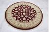 Jaipur Red Round Hand Knotted 50 X 51  Area Rug 905-112297 Thumb 1