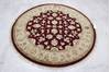 Jaipur Red Round Hand Knotted 50 X 51 Area Rug 905-112297 Thumb 1