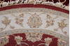 Jaipur Red Round Hand Knotted 50 X 51 Area Rug 905-112297 Thumb 3