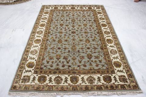 Jaipur Blue Hand Knotted 50 X 73 Area Rug 905-112303 Image 2
