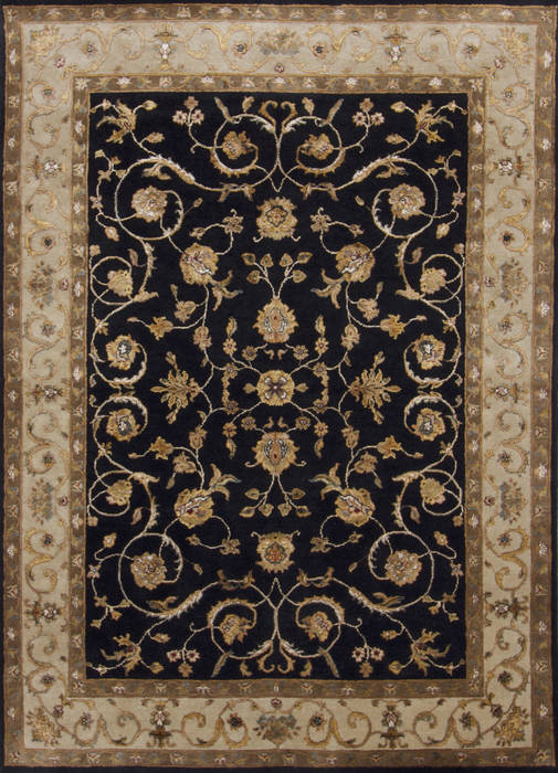 Jaipur Black Hand Knotted 411 X 71 Area Rug 905-112307 Image 0