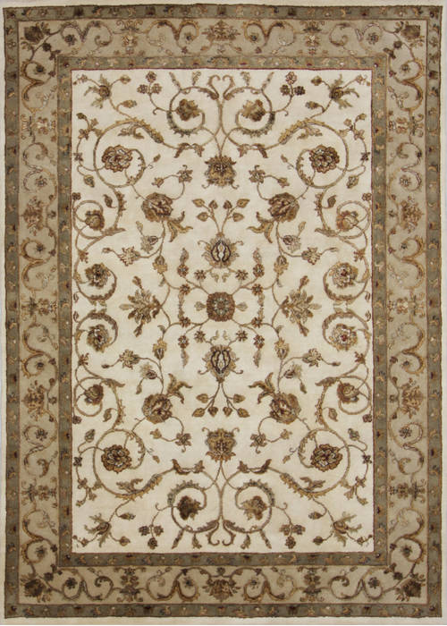 Jaipur White Hand Knotted 50 X 72 Area Rug 905-112309 Image 0