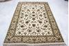 Jaipur White Hand Knotted 50 X 72  Area Rug 905-112309 Thumb 2