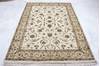 Jaipur White Hand Knotted 50 X 73  Area Rug 905-112310 Thumb 2