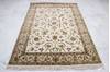 Jaipur White Hand Knotted 51 X 73  Area Rug 905-112311 Thumb 1