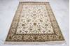 Jaipur White Hand Knotted 51 X 73 Area Rug 905-112311 Thumb 1