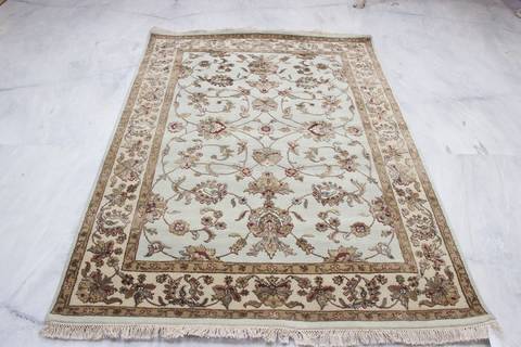 Jaipur Blue Hand Knotted 51 X 72 Area Rug 905-112313 Image 1