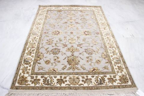 Jaipur Blue Hand Knotted 51 X 73 Area Rug 905-112319 Image 1