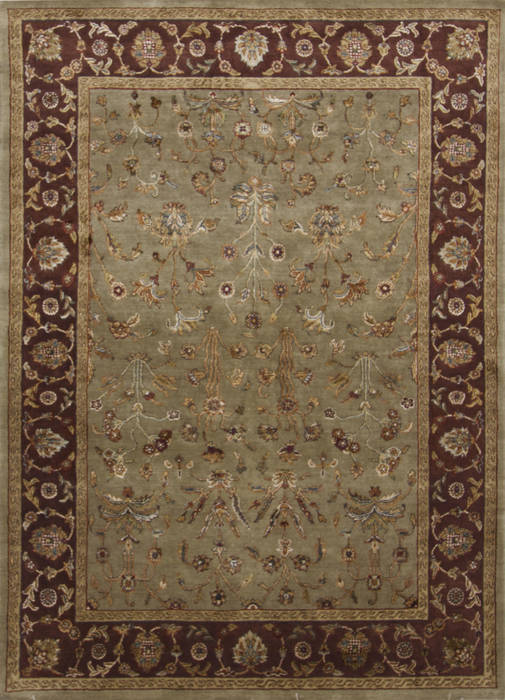 Jaipur Green Hand Knotted 50 X 71 Area Rug 905-112320 Image 0