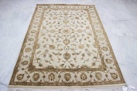 Jaipur Beige Hand Knotted 411 X 73 Area Rug 905-112322 Image 1