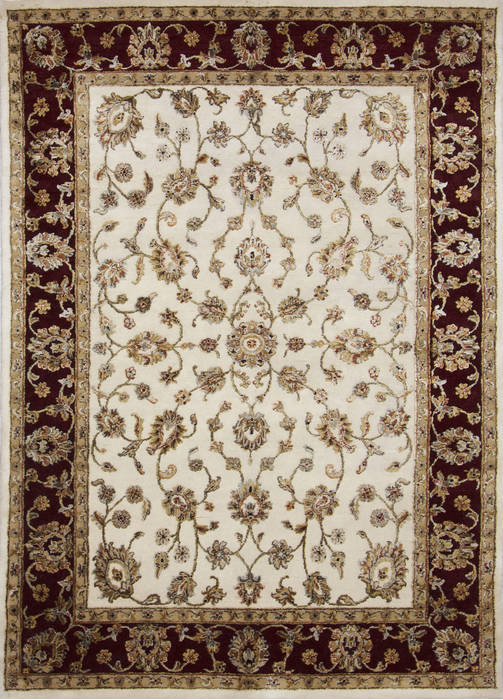 Jaipur White Hand Knotted 51 X 73 Area Rug 905-112325 Image 0
