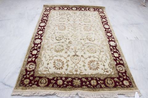 Jaipur Beige Hand Knotted 410 X 73 Area Rug 905-112327 Image 1