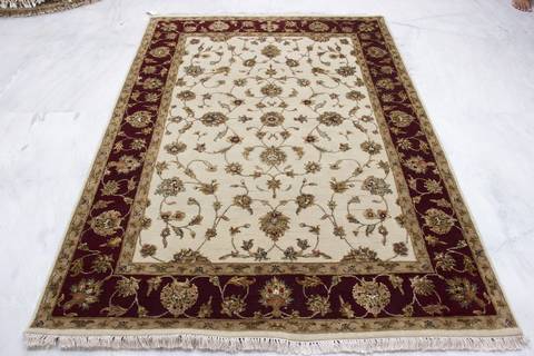 Jaipur White Hand Knotted 411 X 72 Area Rug 905-112338 Image 2