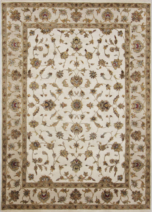 Jaipur White Hand Knotted 50 X 71 Area Rug 905-112341 Image 0
