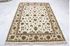 Jaipur White Hand Knotted 50 X 71  Area Rug 905-112341 Thumb 2