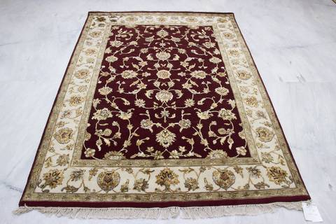 Jaipur Red Hand Knotted 51 X 72 Area Rug 905-112342 Image 1