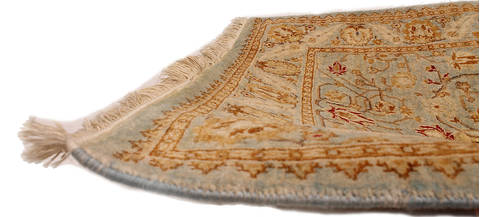 Ziegler Beige Runner Hand Knotted 26 X 96 Area Rug 254-112345 Image 3
