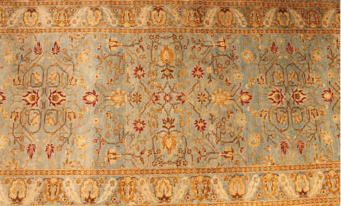 Ziegler Beige Runner Hand Knotted 26 X 96 Area Rug 254-112345 Image 4