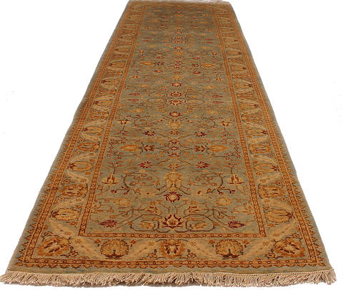 Ziegler Beige Runner Hand Knotted 26 X 96 Area Rug 254-112345 Image 5