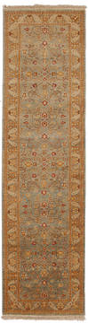 Ziegler Beige Runner Hand Knotted 2'6" X 9'6"  Area Rug 254-112345