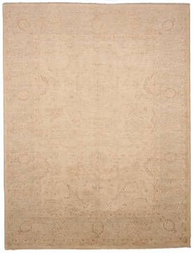 Ziegler Beige Hand Knotted 9'0" X 11'9"  Area Rug 254-112347