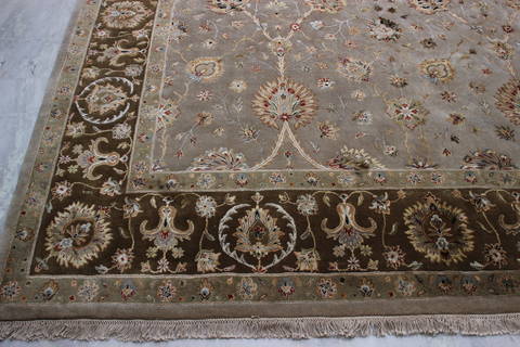 Jaipur Beige Hand Knotted 92 X 122 Area Rug 905-112353 Image 1