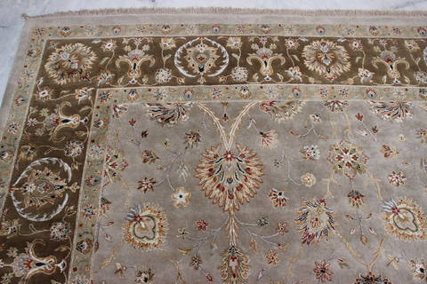 Jaipur Beige Hand Knotted 92 X 122 Area Rug 905-112353 Image 4