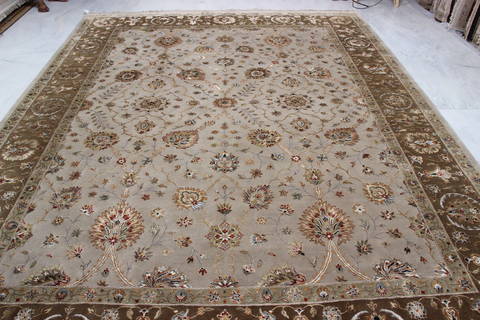 Jaipur Beige Hand Knotted 92 X 122 Area Rug 905-112353 Image 6