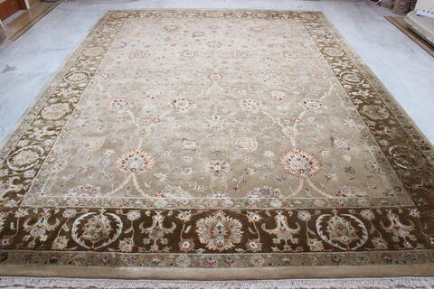 Jaipur Beige Hand Knotted 92 X 122 Area Rug 905-112353 Image 8