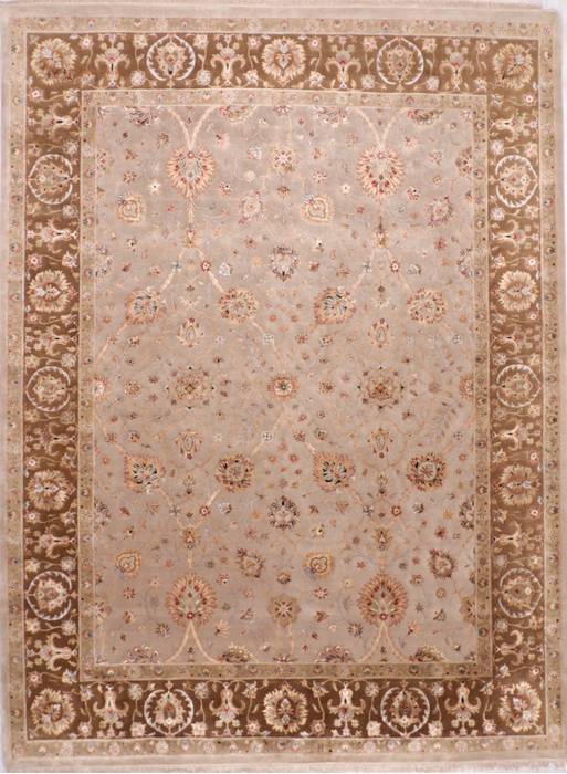 Jaipur Beige Hand Knotted 92 X 122 Area Rug 905-112353 Image 0