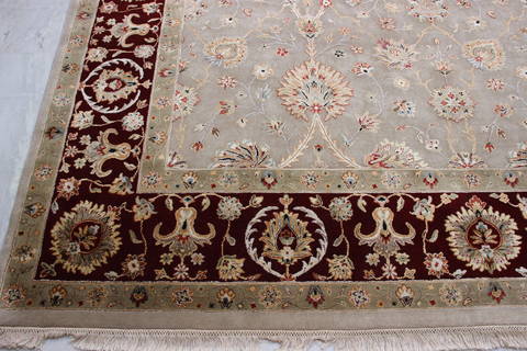 Jaipur Beige Hand Knotted 90 X 121 Area Rug 905-112355 Image 1