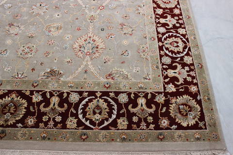 Jaipur Beige Hand Knotted 90 X 121 Area Rug 905-112355 Image 2