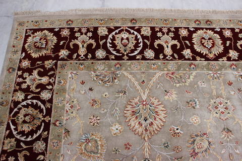 Jaipur Beige Hand Knotted 90 X 121 Area Rug 905-112355 Image 3