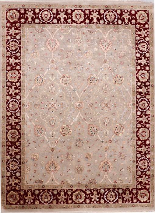 Jaipur Beige Hand Knotted 90 X 121 Area Rug 905-112355 Image 0