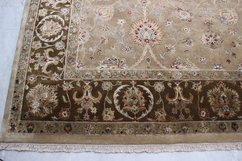 Jaipur Beige Hand Knotted 91 X 123 Area Rug 905-112356 Image 1