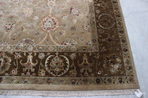 Jaipur Beige Hand Knotted 91 X 123 Area Rug 905-112356 Image 2