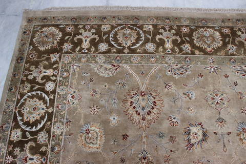 Jaipur Beige Hand Knotted 91 X 123 Area Rug 905-112356 Image 4