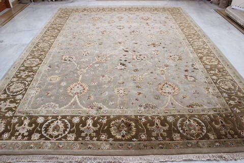 Jaipur Beige Hand Knotted 91 X 123 Area Rug 905-112356 Image 8