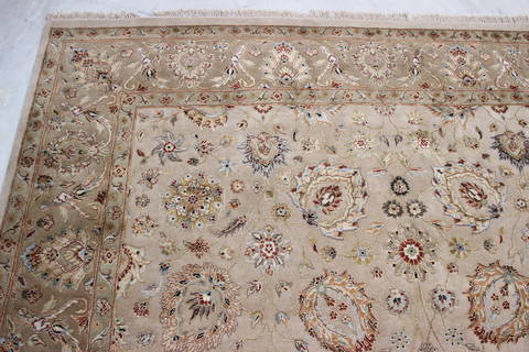 Jaipur Beige Hand Knotted 81 X 105 Area Rug 905-112359 Image 4